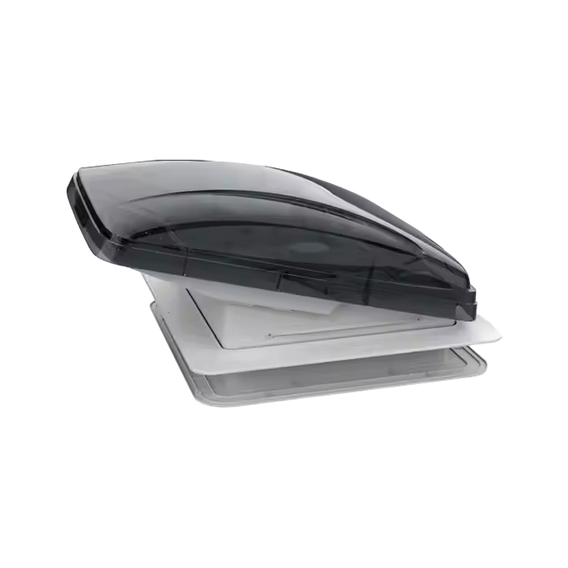 Trapa auto cu telecomanda si led pentru rulota potrivita pentru decupaj 40 x 40 cm